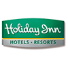 Holiday Inn Hotels & Resorts logo with green background and white text.